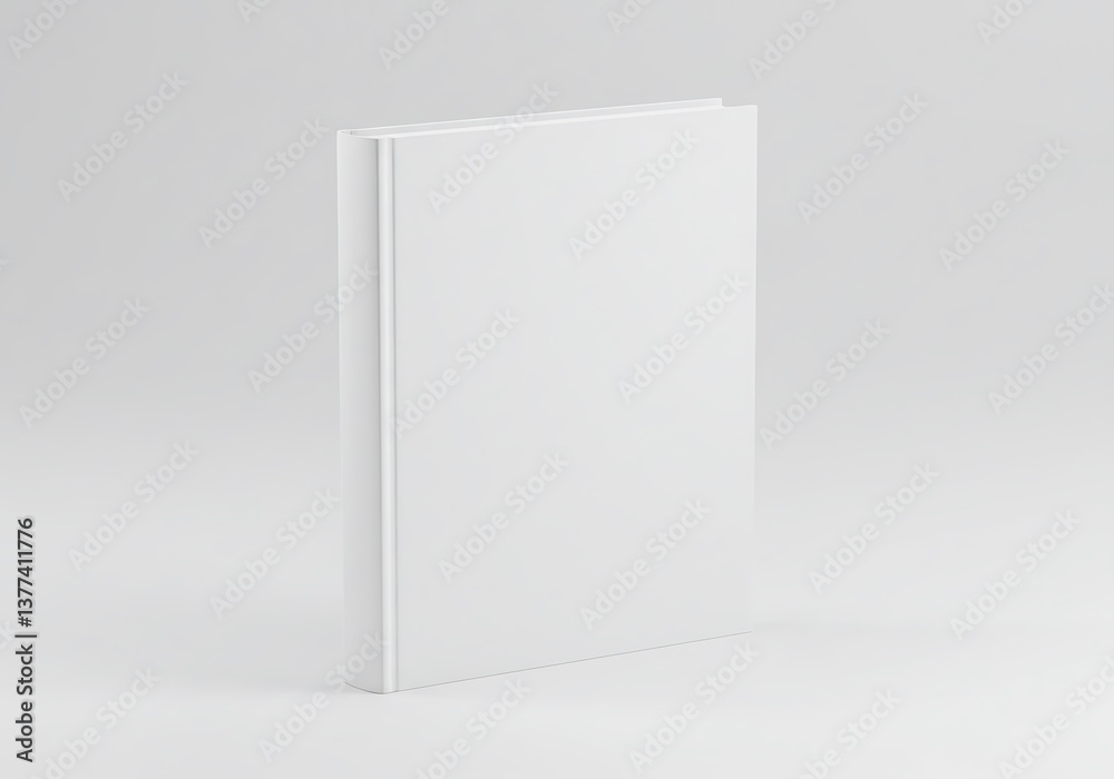A pristine white book rests on a minimalist white background, conveying a sense of pure potential and quiet anticipation. A pristine white book rests on a minimalist white background, conveying a sense of pure potential and quiet anticipation.