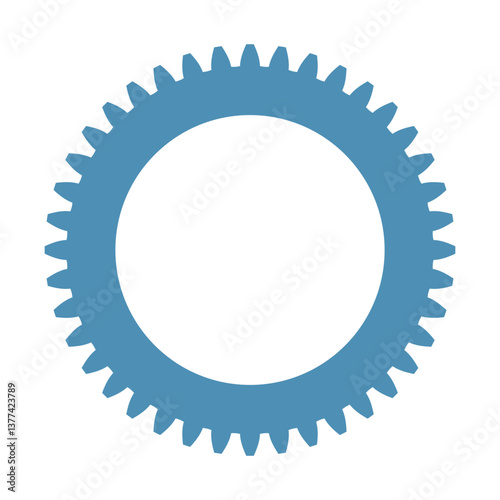 Gear shape icon. Vector sign. Engineering symbol