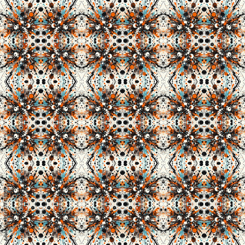 Splatter Pattern for Textile Design