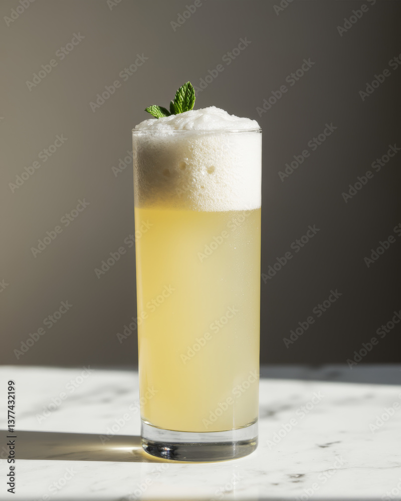 Ramos Gin Fizz - Tall, Ethereal Foam, Collins Glass