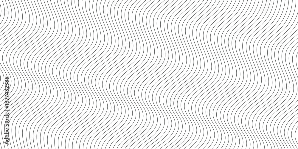 Abstract Wave flowing liquid line abstract background. Black and white vector design 3D lines in perspective, curve and wave lines in wave lines pattern on white background with space for your text Abstract Wave flowing liquid line abstract background. Black and white vector design 3D lines in perspective, curve and wave lines in wave lines pattern on white background with space for your text
