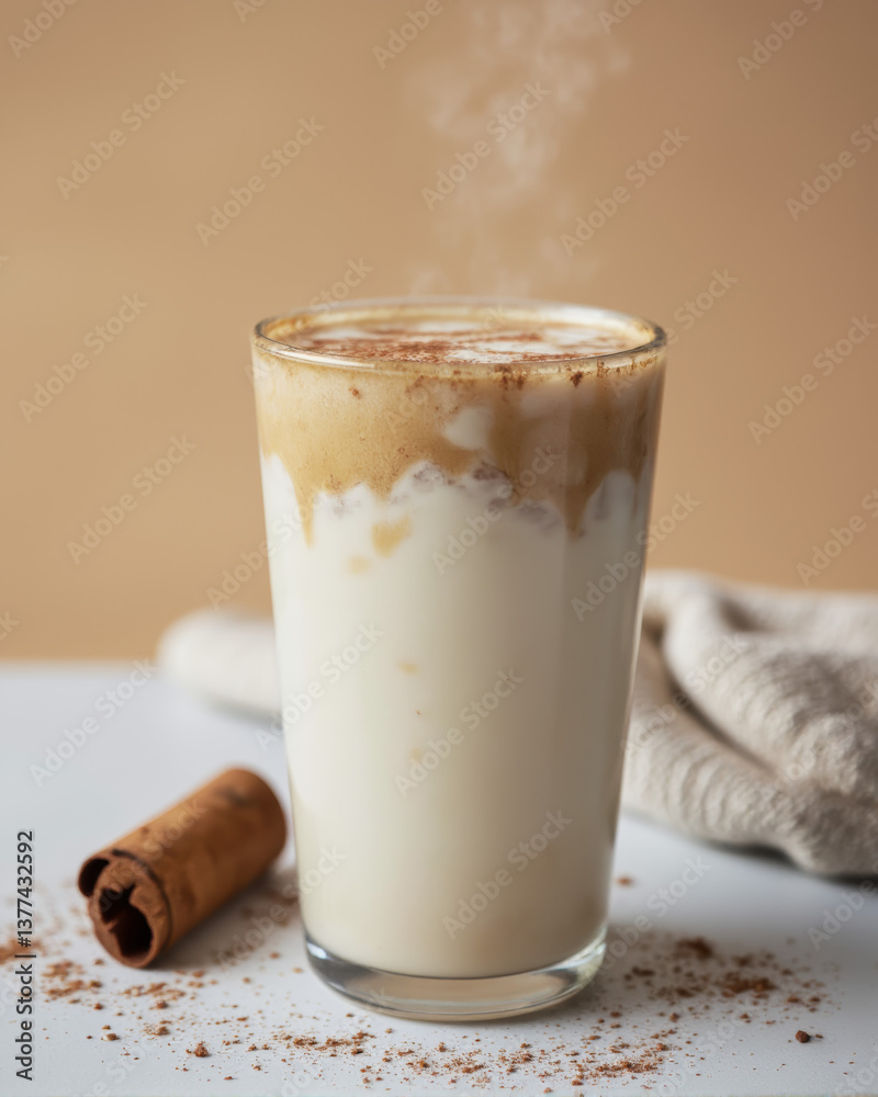 Horchata Latte - Espresso Swirled, Cinnamon Dust
