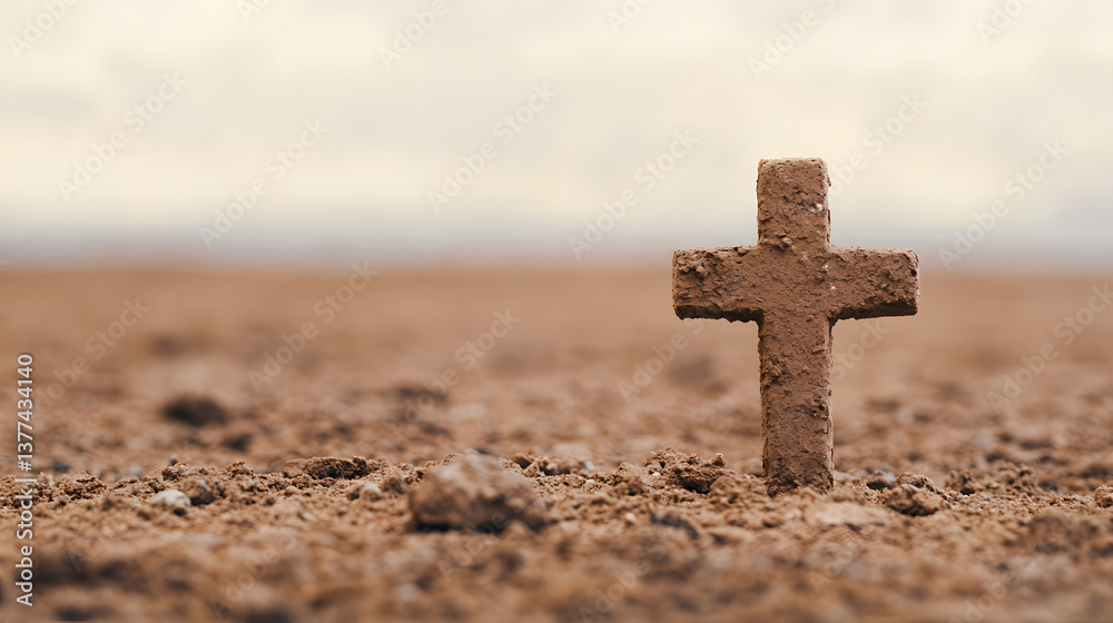A dusty Christian cross laying on a Middle Eastern desert, symbolizing the historical and spiritual journey of faith in a timeless, arid landscape.
A dusty Christian cross laying on a Middle Eastern desert, symbolizing the historical and spiritual journey of faith in a timeless, arid landscape.