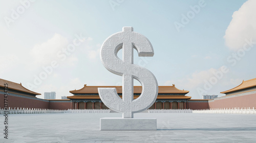 Global Financial Icon: A ma...