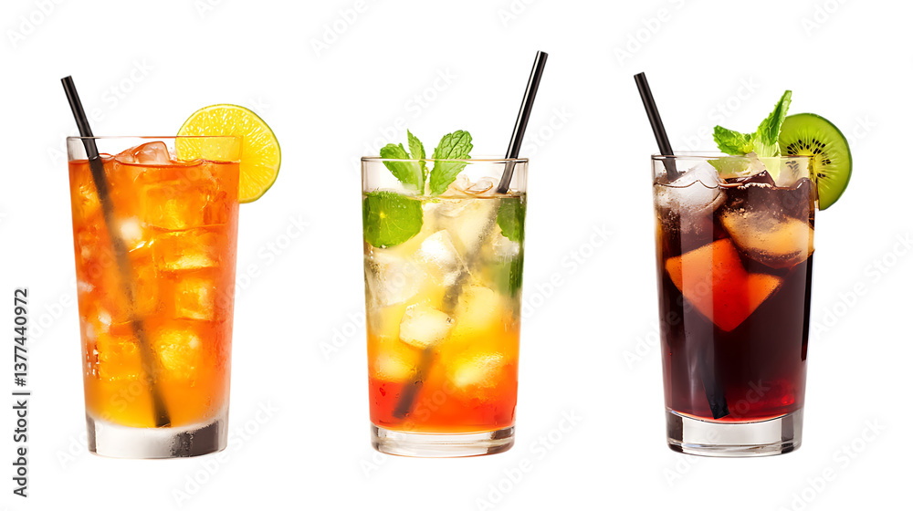 Pack of Drinks set Against Transparent Background for Beverage Branding, Refreshment Marketing, or Bar Menu Design Pack of Drinks set Against Transparent Background for Beverage Branding, Refreshment Marketing, or Bar Menu Design