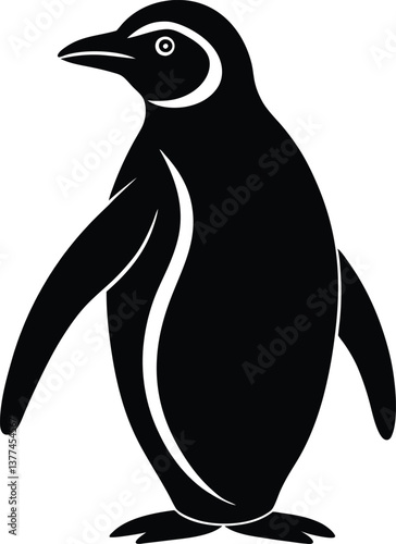 Penguin Silhouette Vector Illustration