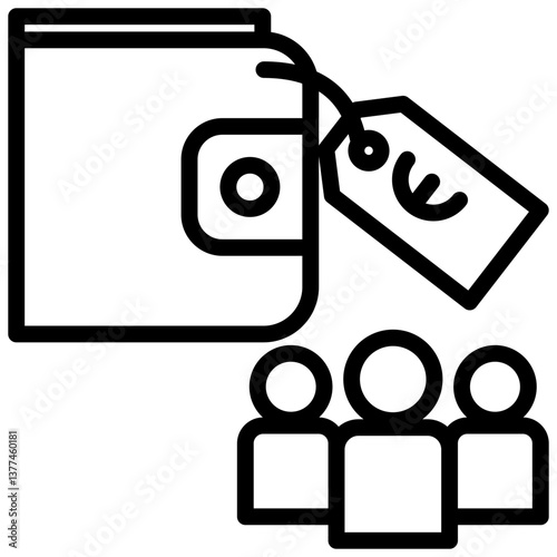 Frugal Living- -outline icon