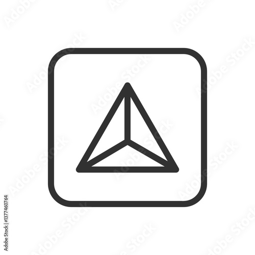 Free Download Geometric Abstract Triangle Icon - Modern Simple Flat Vector for Web and Mobile - GFXLoad