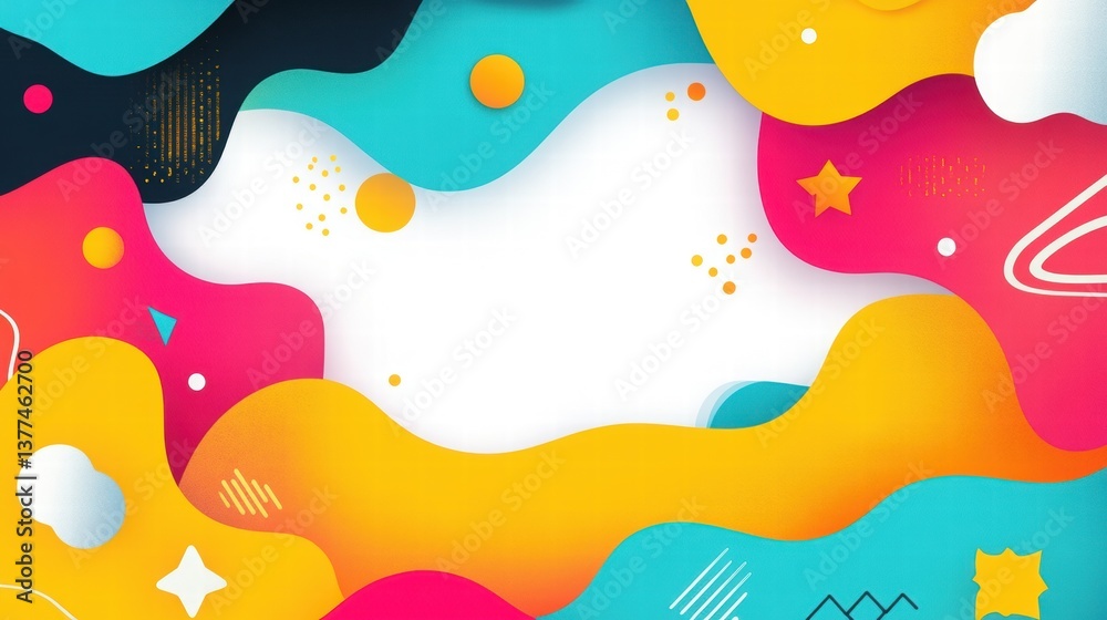 Vibrant Abstract Background with Fluid Shapes and Colorful Design Vibrant Abstract Background with Fluid Shapes and Colorful Design