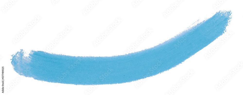 Obraz premium Light blue brush isolated on transparent background