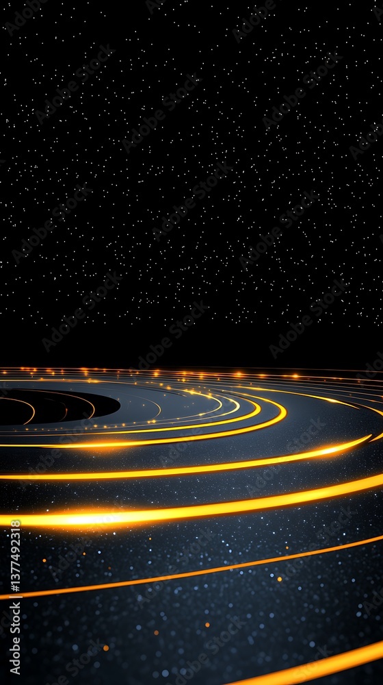 Fototapeta premium Abstract Space Stage Design