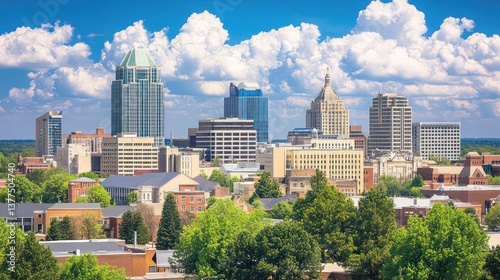 Cityscape view of Greensboro, North Carolina