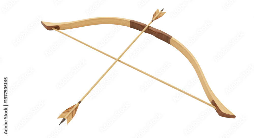 Isolated Bow and Arrow Isolated Bow and Arrow