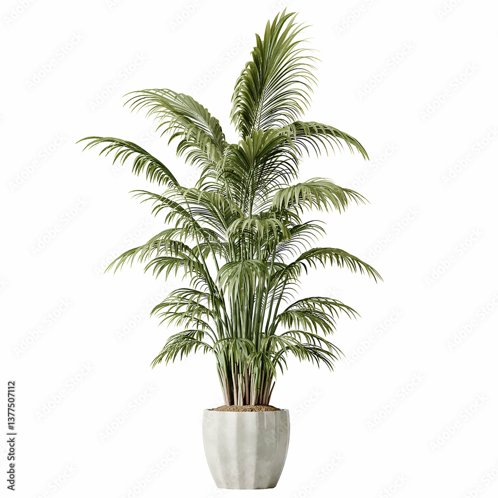 Fototapeta premium plant pot white background