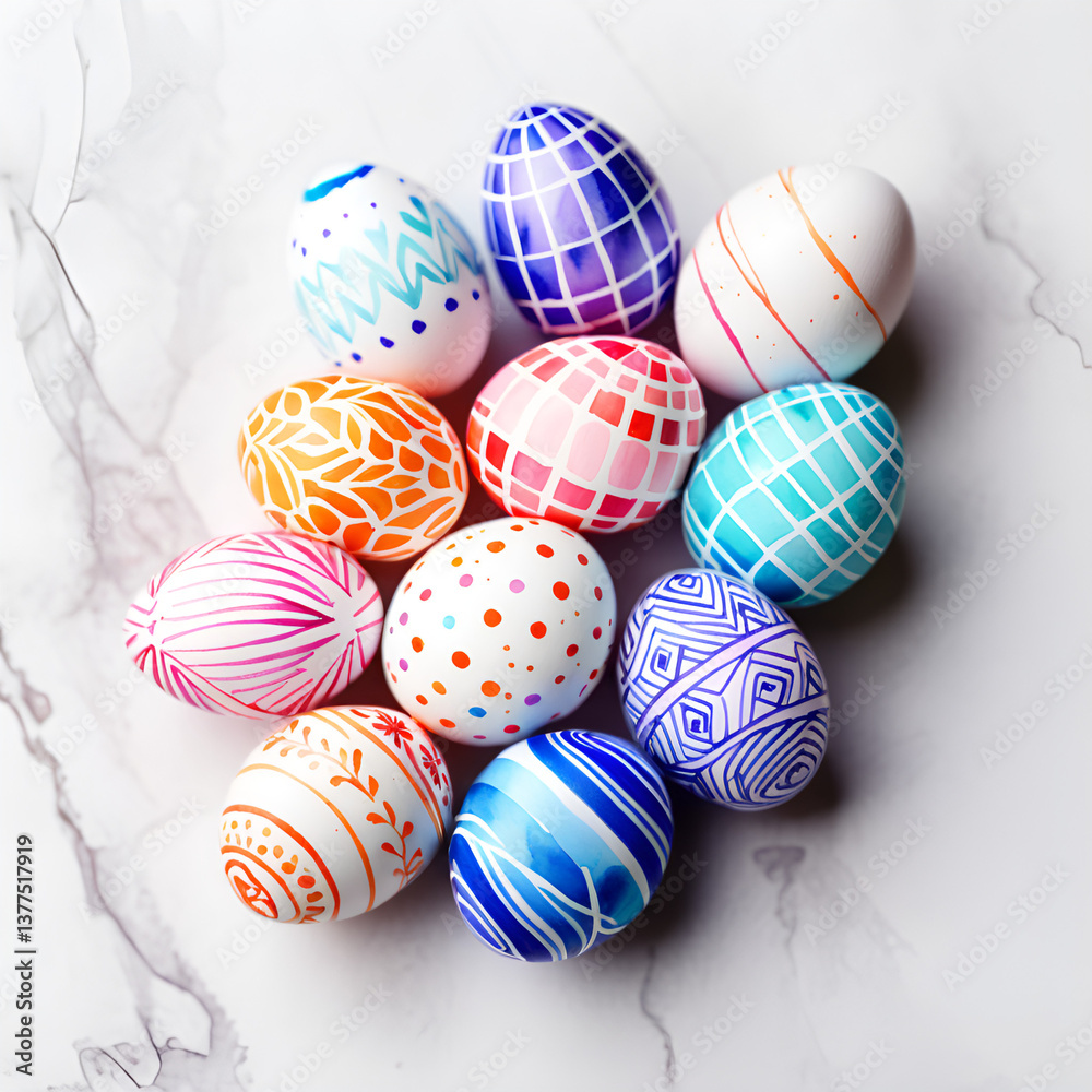 Fototapeta premium colorful easter eggs