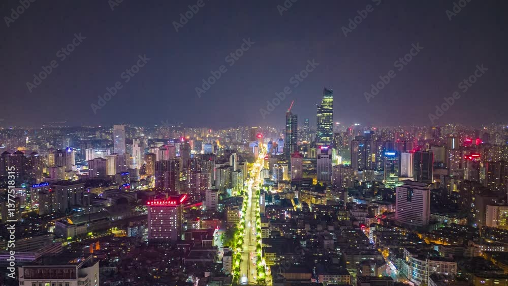 4k Video Yunnan Kunming City Night Traffic Aerial Photography Mobile Timelapse 4k Video Yunnan Kunming City Night Traffic Aerial Photography Mobile Timelapse