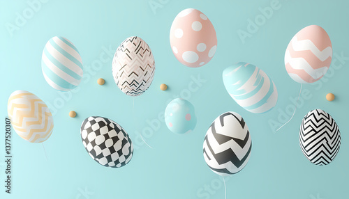 easter eggs background