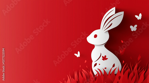 easter background with colored eggs and props