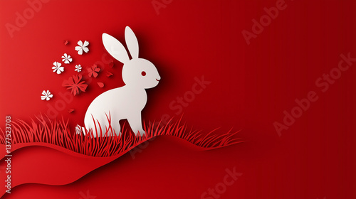 easter background with colored eggs and props