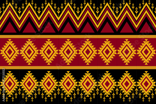 Geometric, seamless,pixel traditional ethnic, thai pattern, fabric pattern for textiles, rugs, wallpaper, clothing, sarong, batik, print, background, cover, illustration