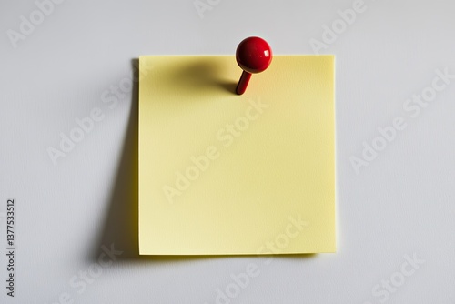 Yellow sticky note pinned to a surface