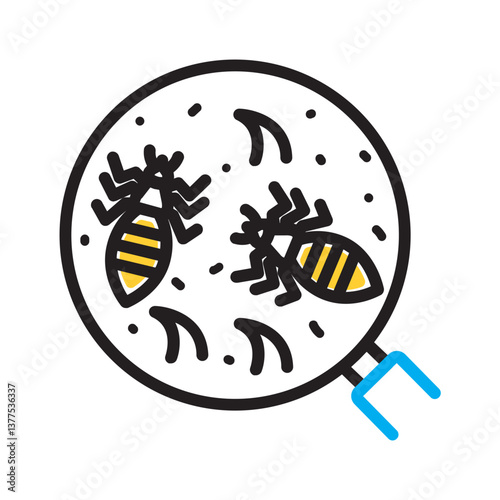 Vector multi color icon for Reinfestation