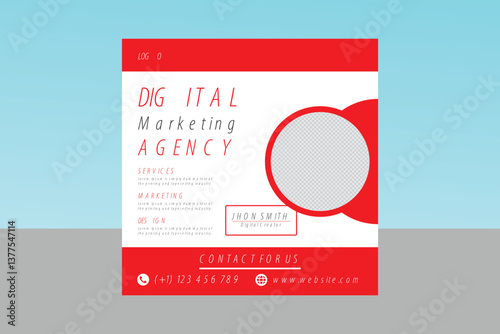 Business social media post banner design