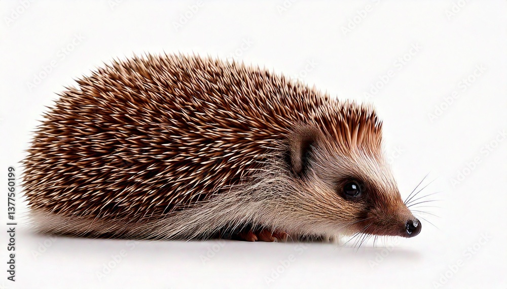 Obraz premium hedgehog on white background