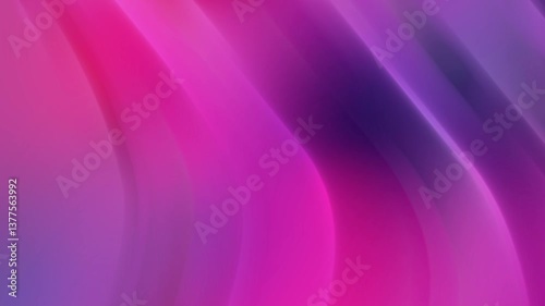 Abstract flowing lines in pink and purple gradient with smooth motion 