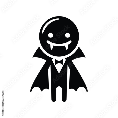 vampire icon stick figure stickman isolated silhouette