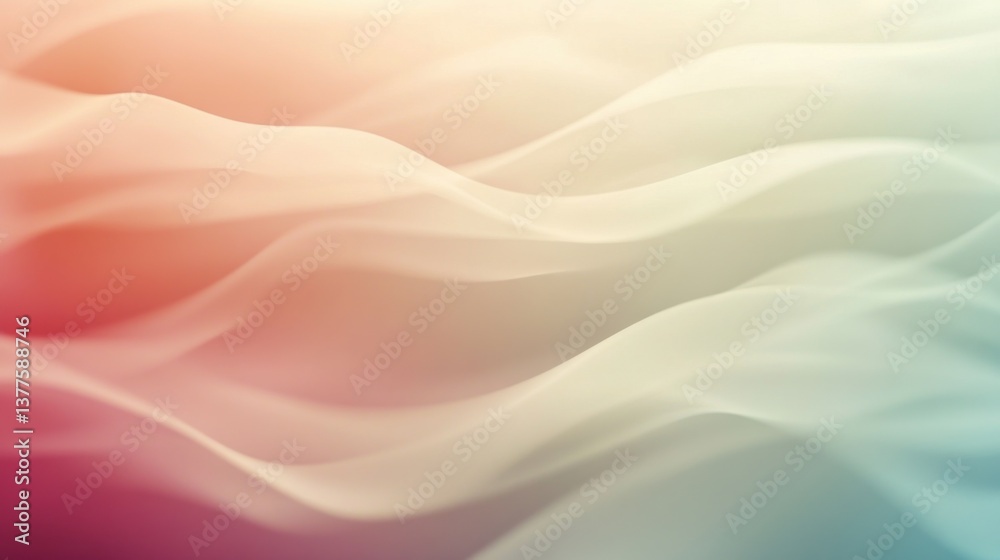 Obraz premium Abstract Flowing Waveforms with Color Gradient
