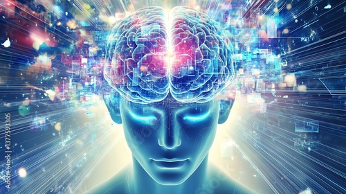 Visualization of neurons and neural network with signals
