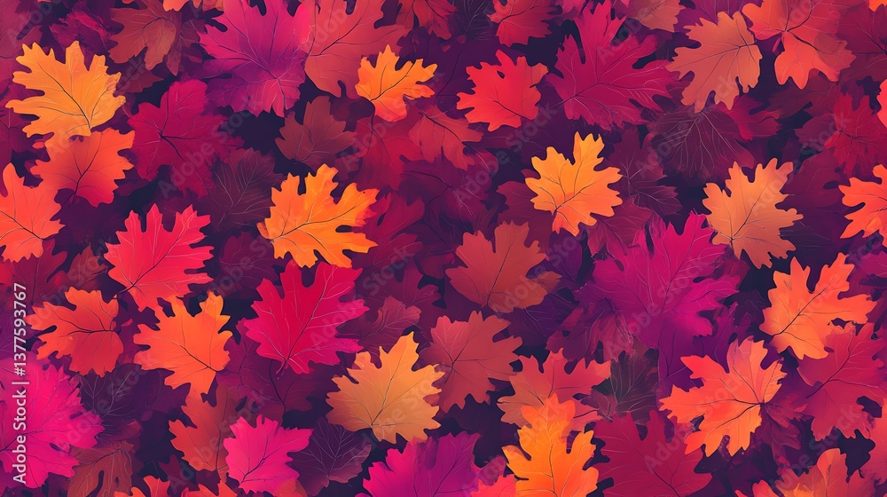 Autumn Leaves Background Texture. (3)