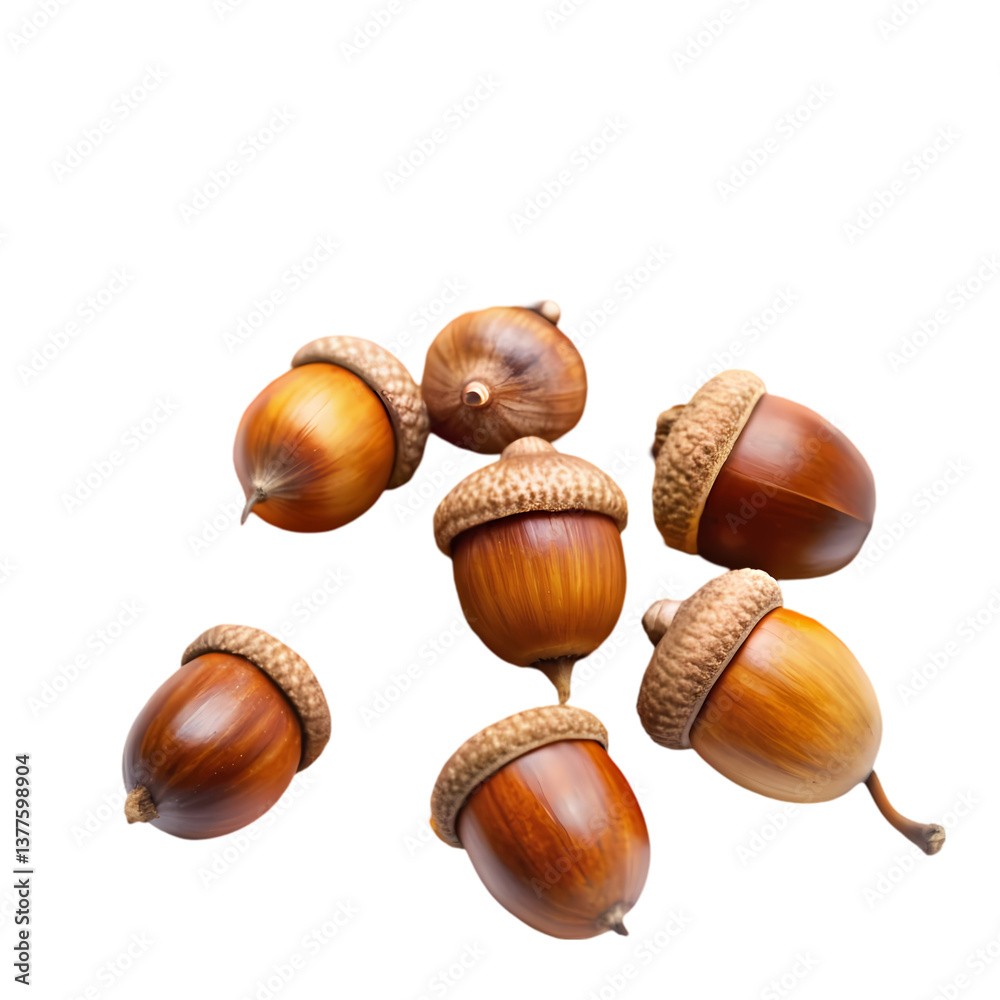 Acorns: Nature Image, Autumn Background Acorns: Nature Image, Autumn Background