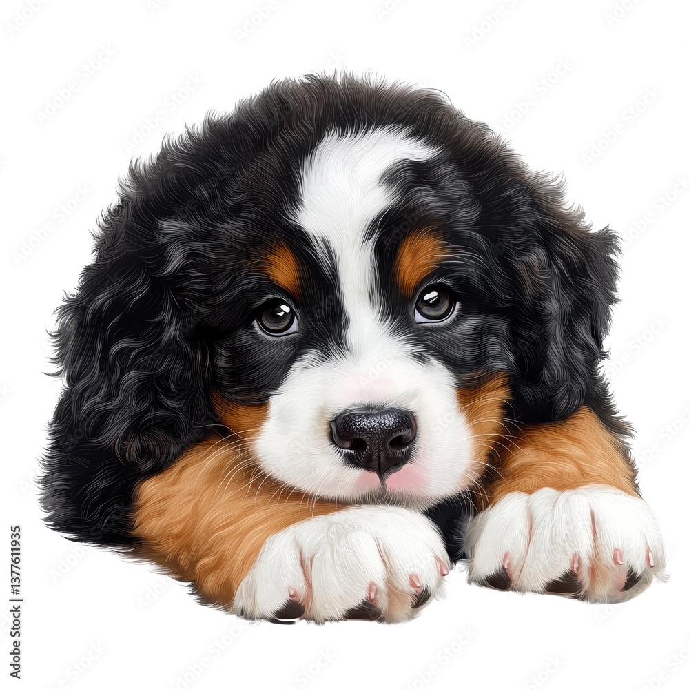 Cute Bernese Mountain Puppy Cute Bernese Mountain Puppy