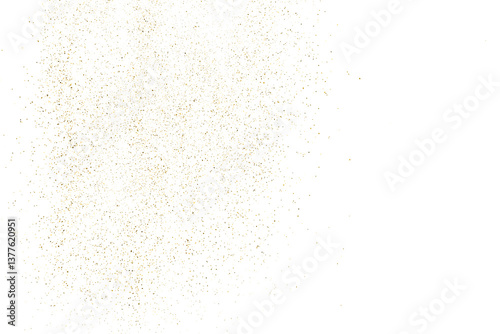 Obraz na płótnie Gold texture pattern on transparent background. Old paper surface. Light golden confetti. Yellow Illustration backdrop. PNG design element. w salonie