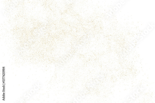 Obraz na płótnie Gold texture pattern on transparent background. Old paper surface. Light golden confetti. Yellow Illustration backdrop. PNG design element. w salonie