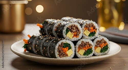 Bulgogi Kimbap, 불고기김밥, 김밥, 분식