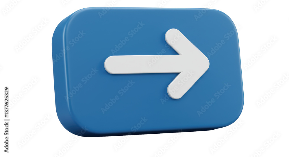 Isolated Blue Arrow Pointing Right Isolated Blue Arrow Pointing Right