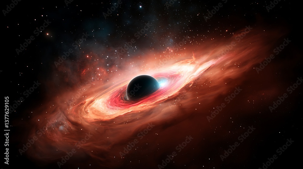 Fototapeta premium Black Hole Galactic Nebula