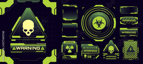 Biohazard Alert Green Background
