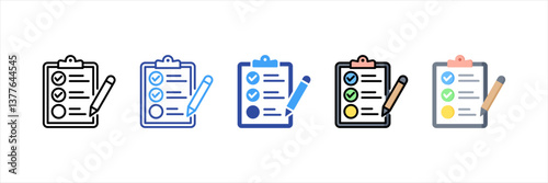 Task Multi Style Icon Set
