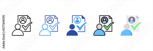 Attendance Multi Style Icon Set
