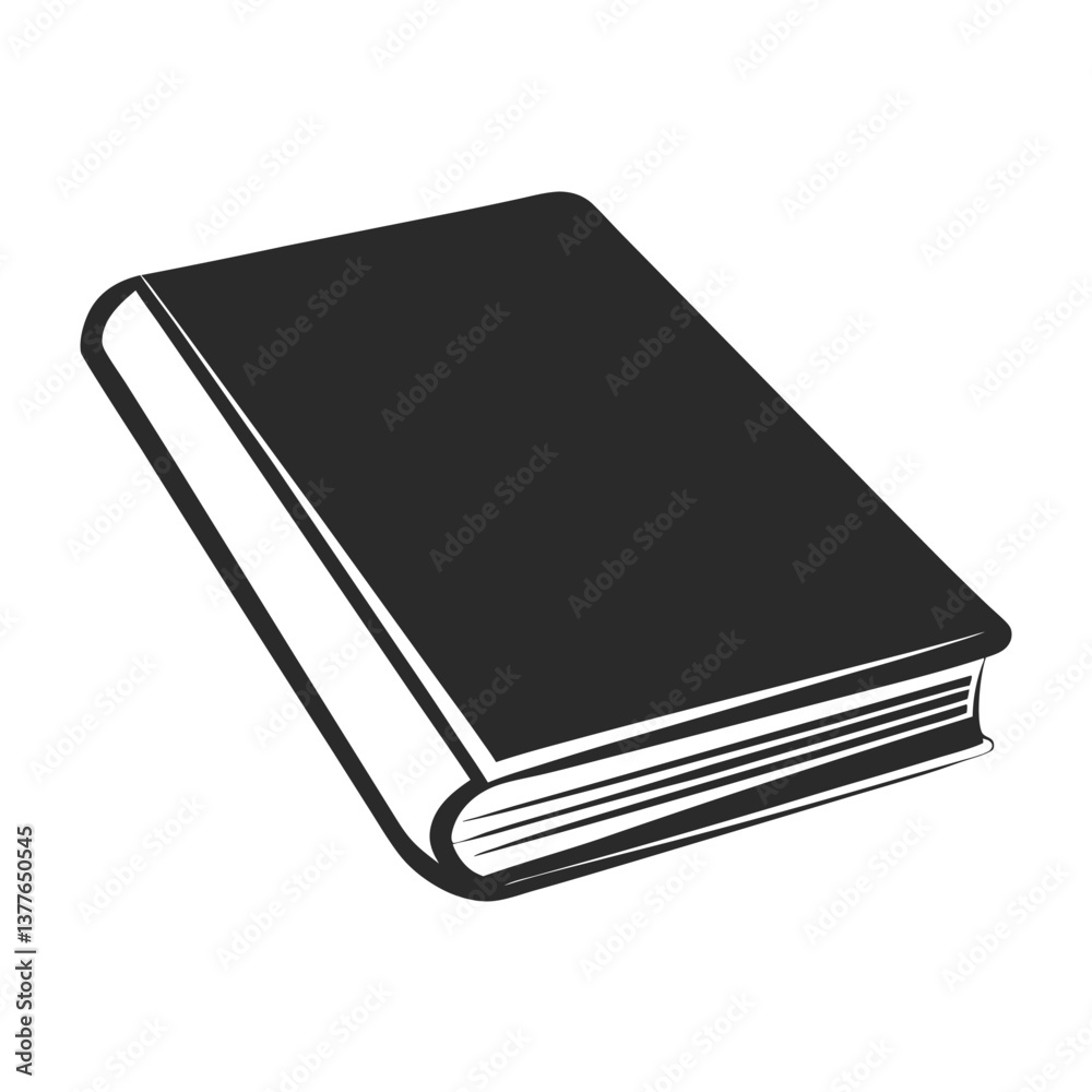 Black Book Icon – Simple, Minimalist, and Modern Vector Illustration Black Book Icon – Simple, Minimalist, and Modern Vector Illustration