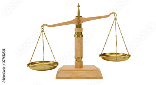 Foto Isolated Imbalance Scale