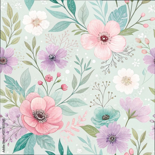 Wallpaper Mural Floral patterns botanical art design studio creative space aesthetic nature inspiration Torontodigital.ca