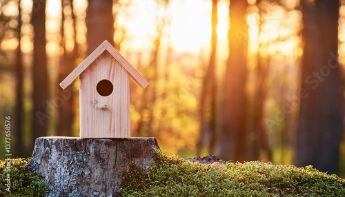 bird house in the forest