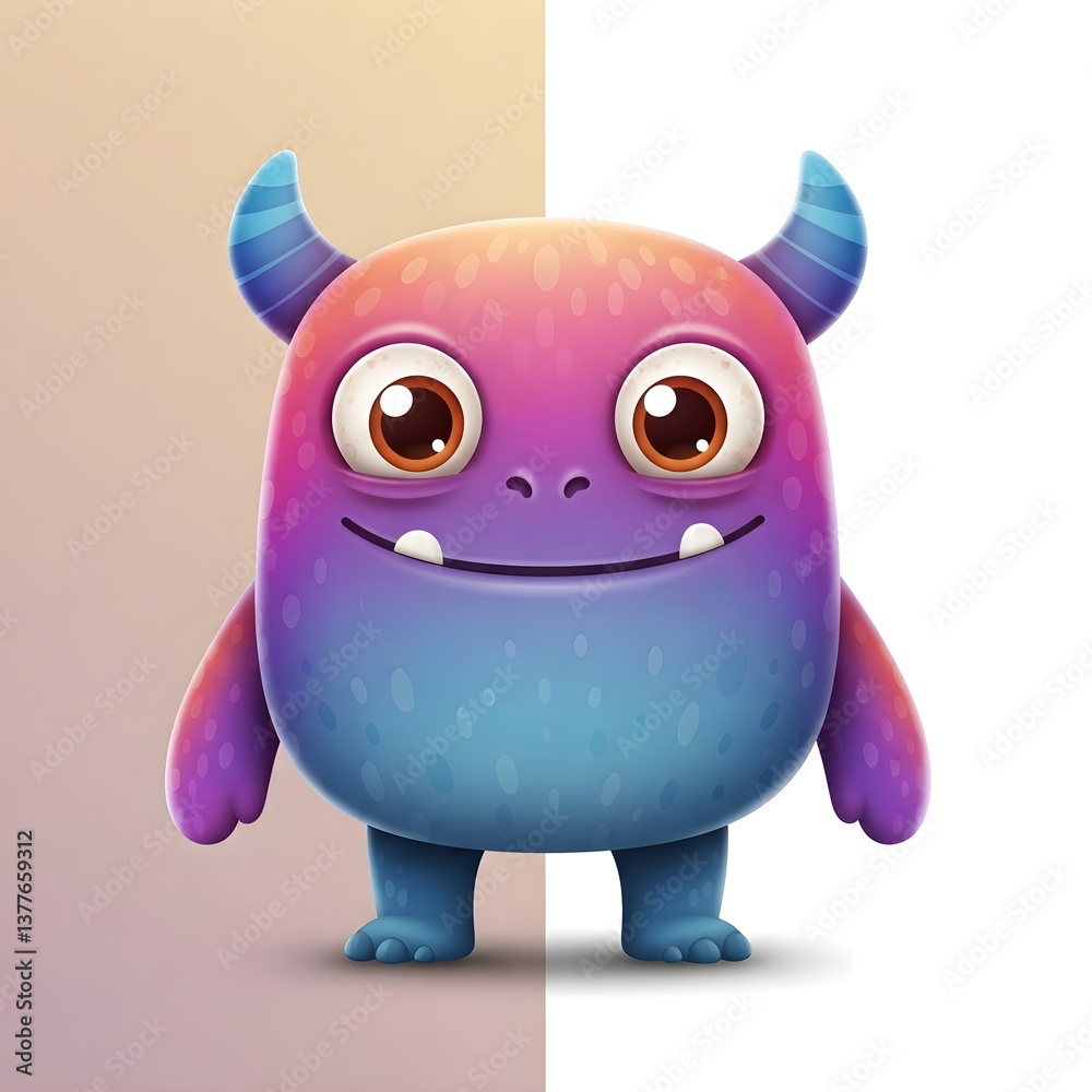 Fototapeta premium Funny cartoon monsters
