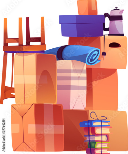 Shipping Box Stack
