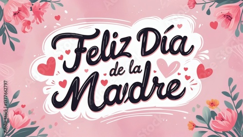 Feliz Dia De La Madre Design, Spanish Mothers Day